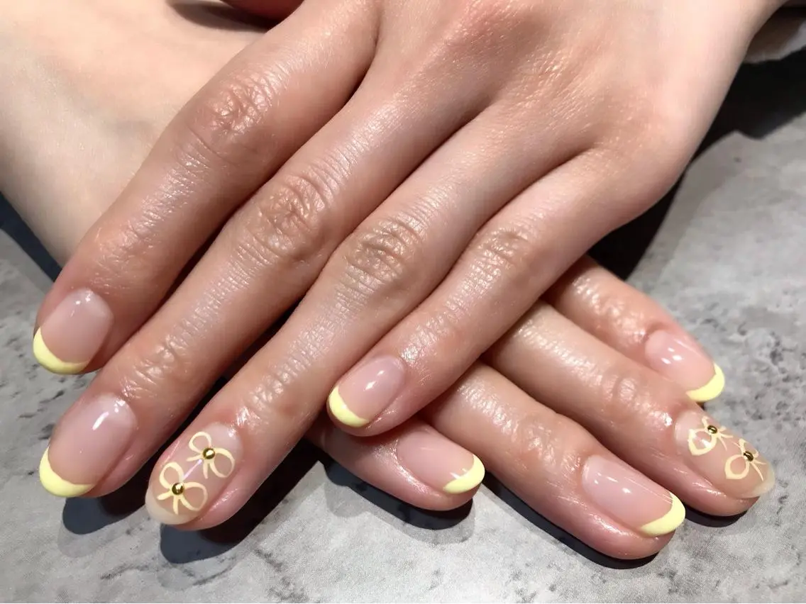 ネイル フレンチネイル 持ち込み ROCCO nailのネイルデザイン