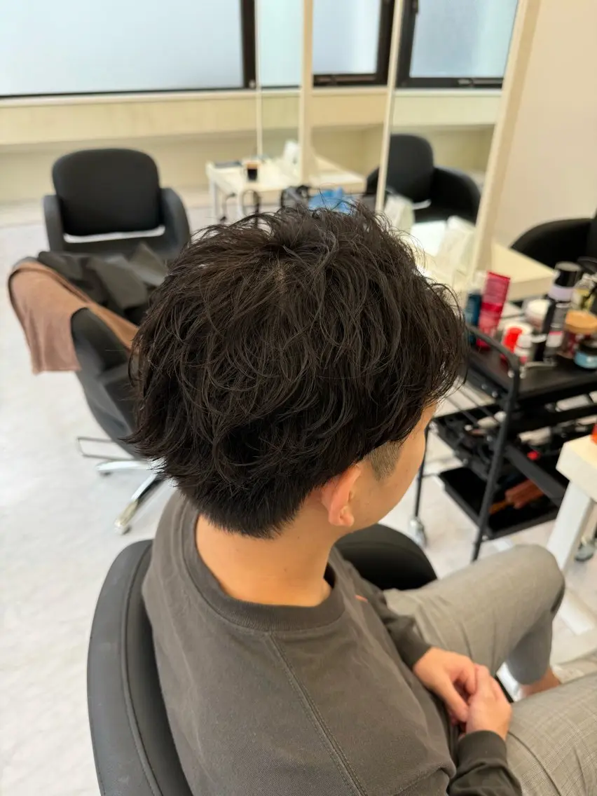 パーマ メンズ little石川 秀のヘアスタイル