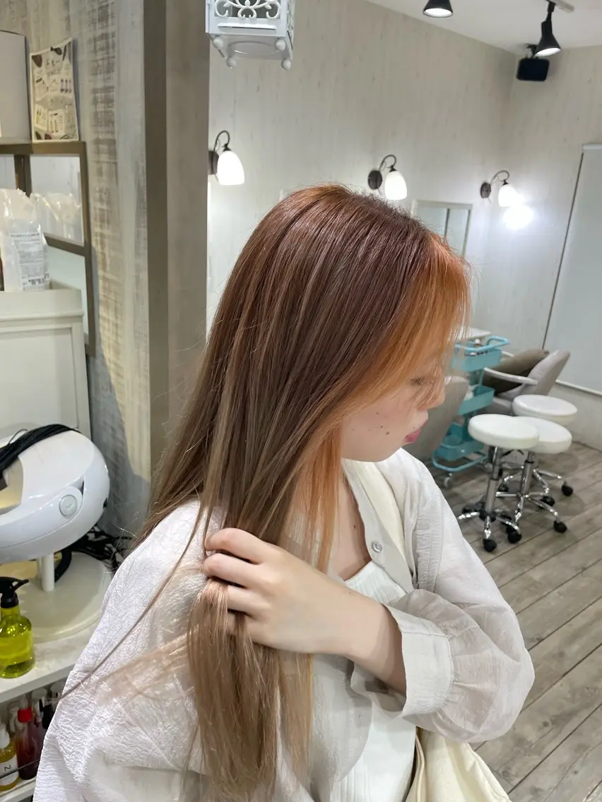 ロング ネモトメイナ🌿 今月末で退職しますのヘアスタイル