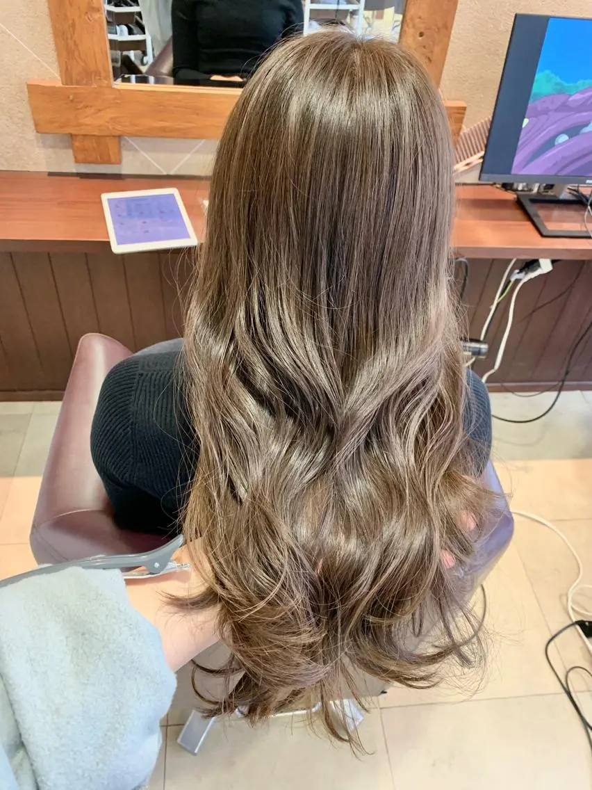 似合わせカット💇♀️+似合わせカラー👼Aujua4step treatment👼※リピーター様+¥1100の写真