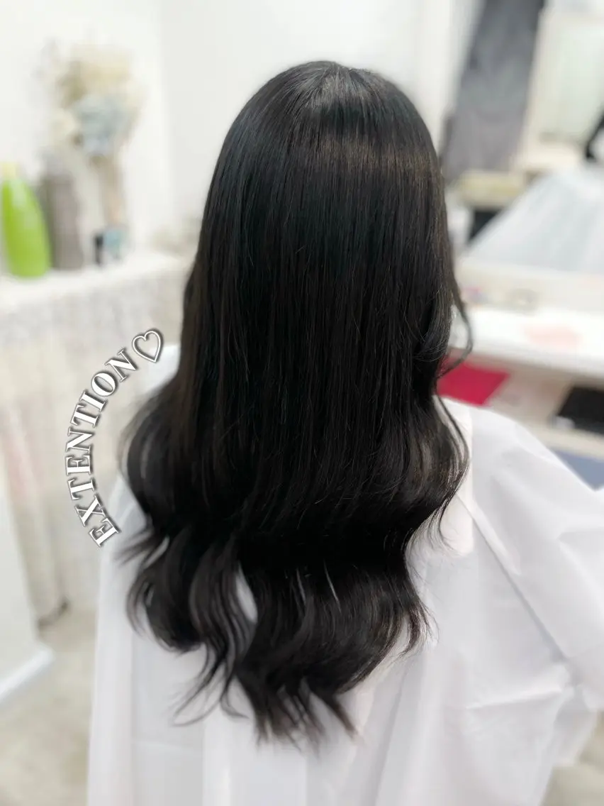 ロング カラー カット ヘアカラー エクステ ヘアセット 韓国ヘア🤍髪質改善 🇰🇷AKANEのヘアスタイル
