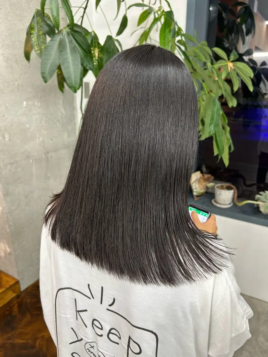 セミロング トリートメント ハシモトタケル🌿 ボブ/レイヤーカットのヘアスタイル