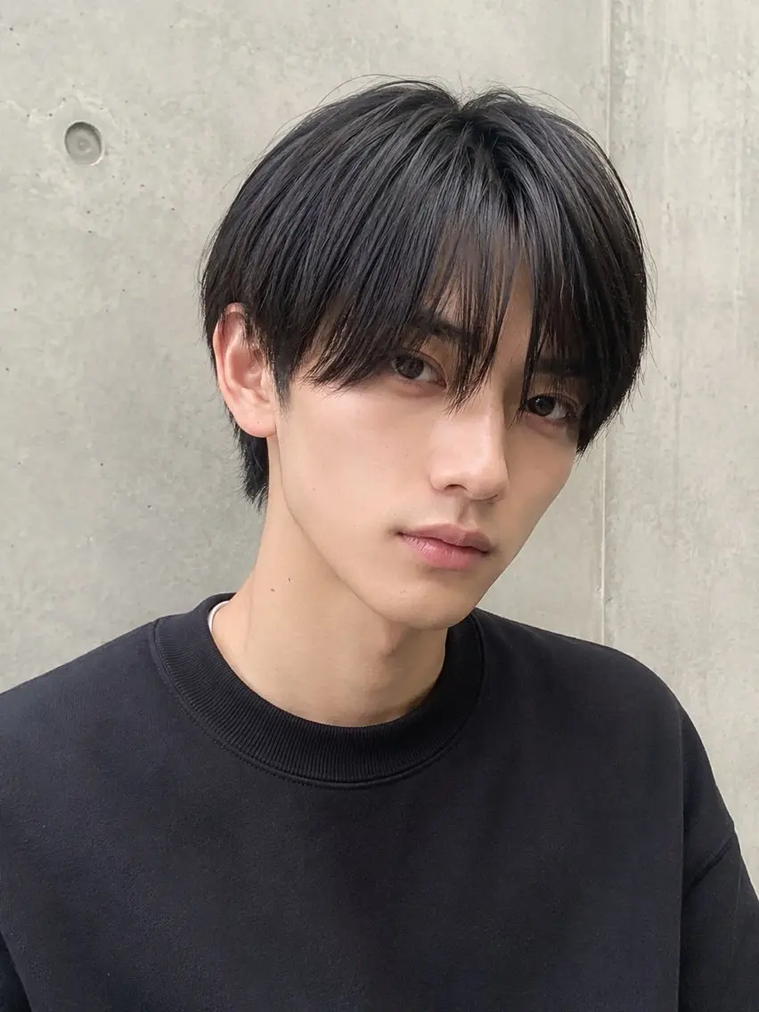 ミディアム メンズ 押川 新太朗のヘアスタイル