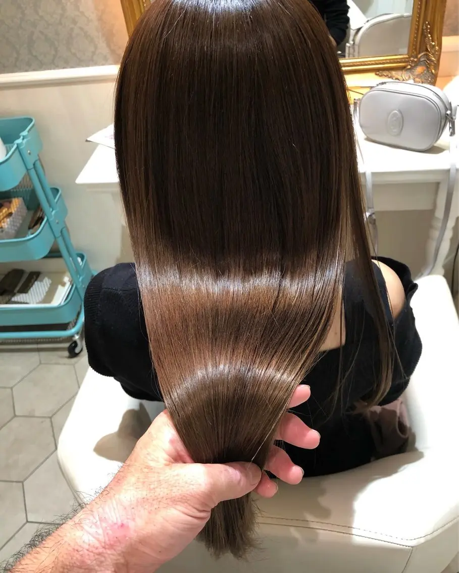 セミロング 髪質改善 【髪質改善専門】 渡邊祥希のヘアスタイル