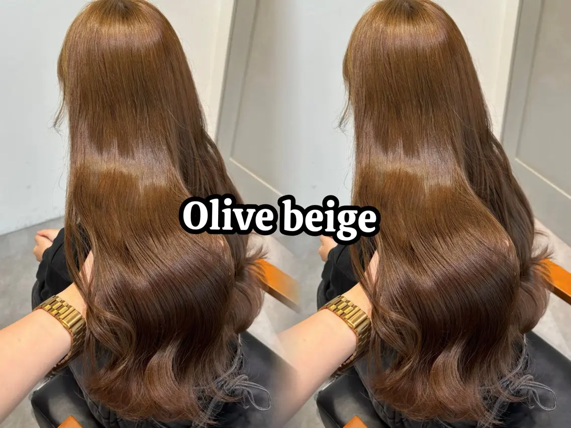 ロング カラー ヘアカラー トリートメント ベージュカラー/ ダブルカラー/ここなのヘアスタイル