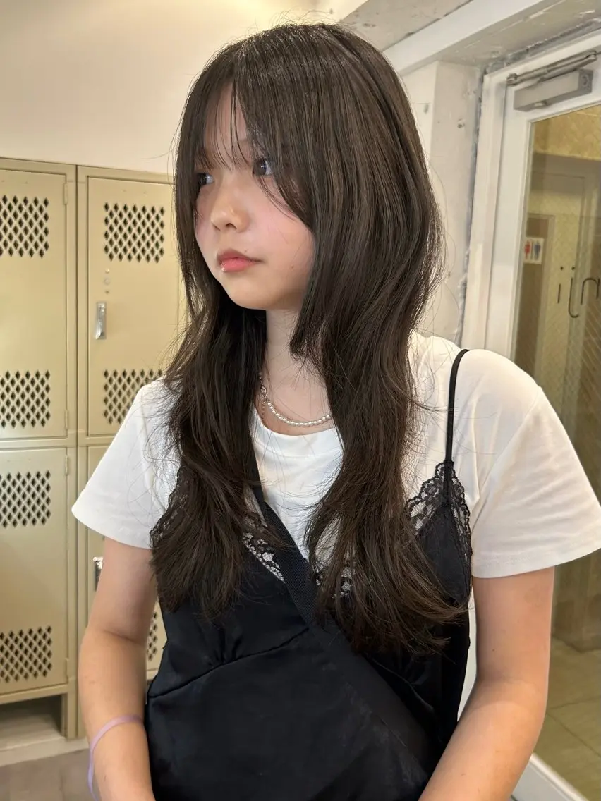 ロング レイヤーカット カット トリートメント 天神大名/レイヤー /ヘルシーヘアのヘアスタイル