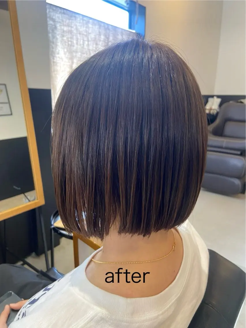 ショート 縮毛矯正 縮毛矯正 💫縮毛矯正/ カット💫徳永あい子のヘアスタイル