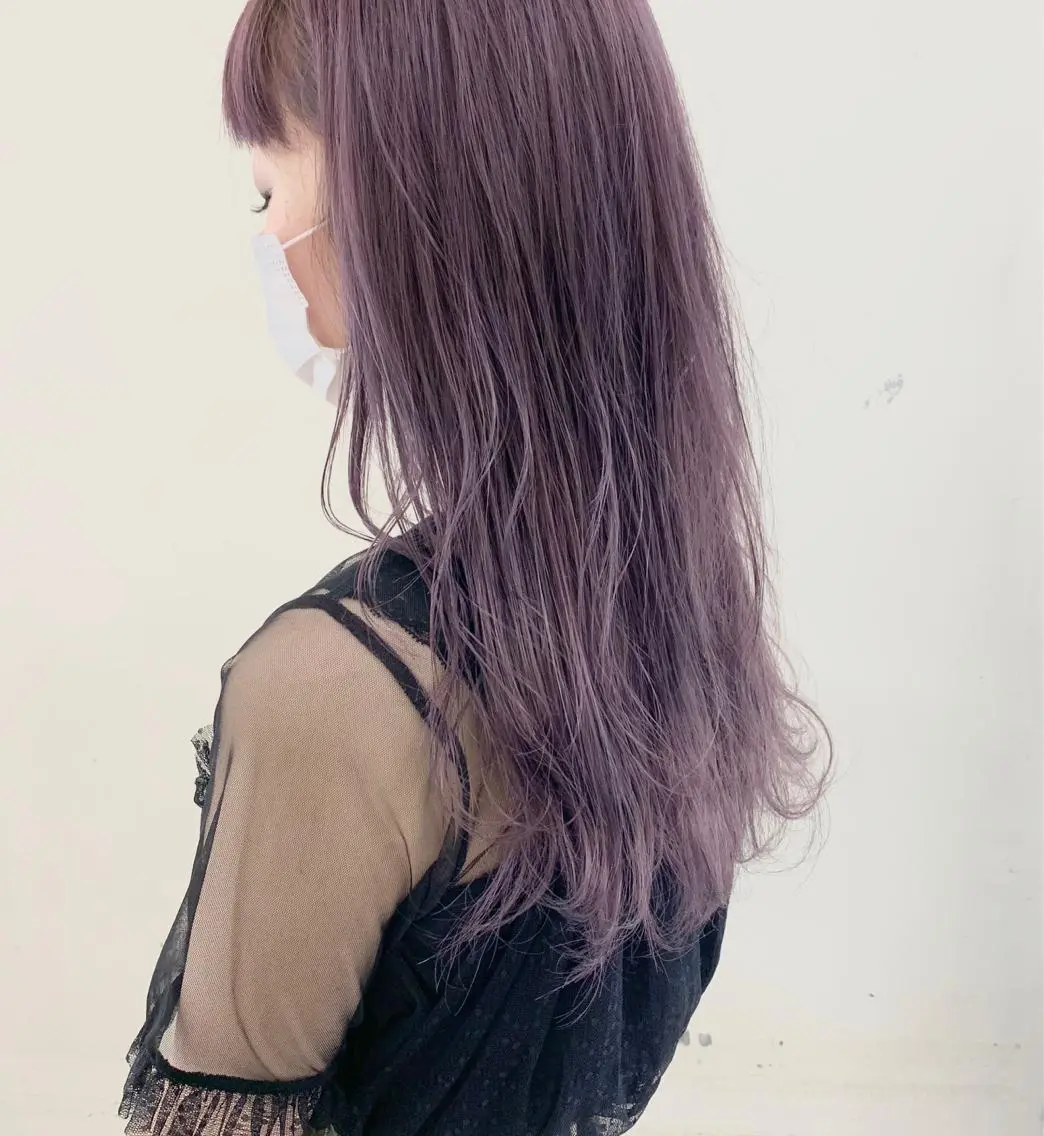 カラー ラベンダーカラー 窪田 椋介のヘアスタイル