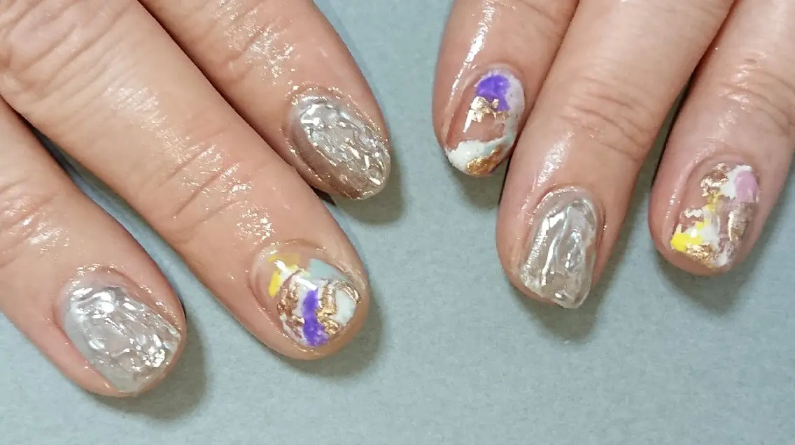 ネイル ニュアンスネイル ハンドネイル shellnail さなえのネイルデザイン