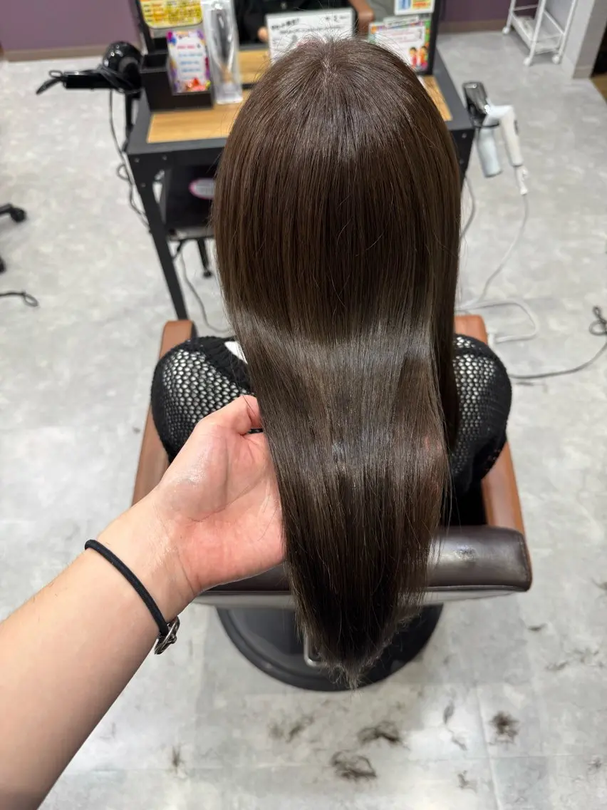 ロング 縮毛矯正 吉田 剛のヘアスタイル