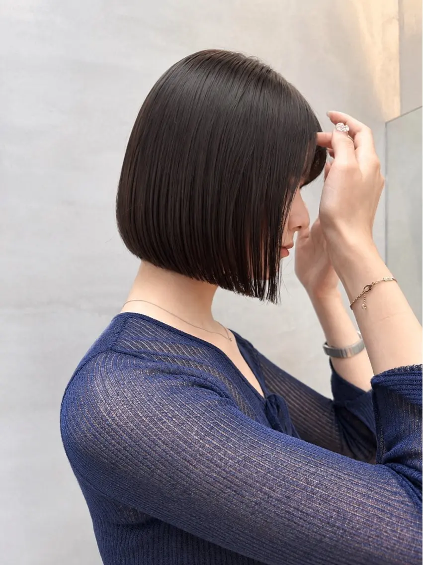 ショート パーマ カット 縮毛矯正 トリートメント 🦋韓国風レイヤー/ 艶髪矯正🦋凛太郎のヘアスタイル