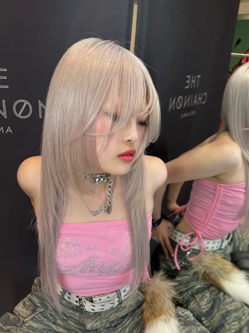 ロング カット エクステ ナナ♡レイヤーカット ♡似合わせカラーのヘアスタイル