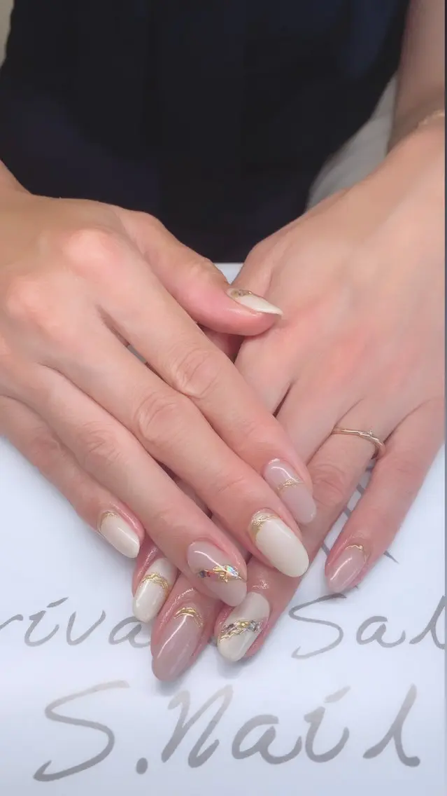 ネイル 西大分S.Nail 𓏲⋆🪸.⋆⸜🫧のネイルデザイン