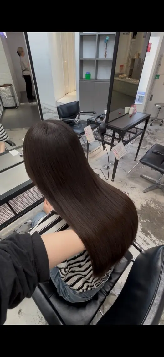 ロング カラー カット 縮毛矯正 トリートメント ダメージレス艶髪 🦋MISAKI🦋のヘアスタイル
