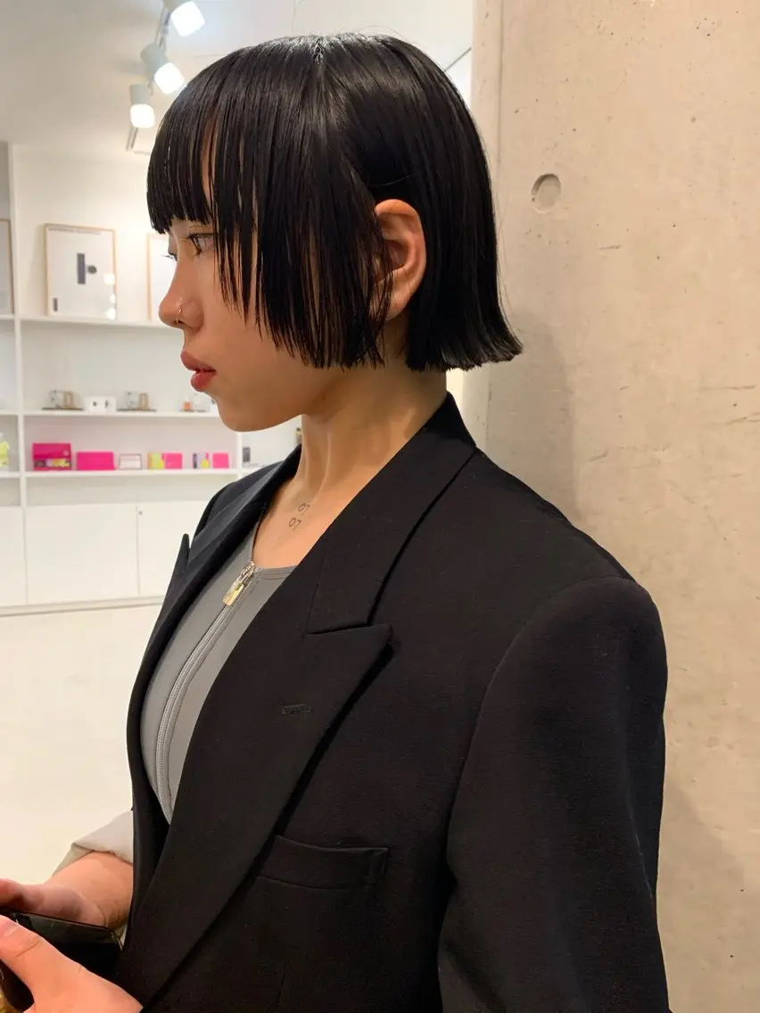 ショート カット トリートメント オカモト ハルカのヘアスタイル