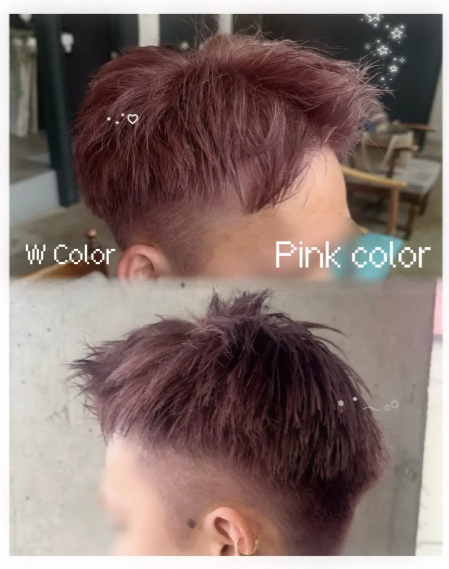 カラー ブリーチ 髙瀬 麗央苗のヘアスタイル