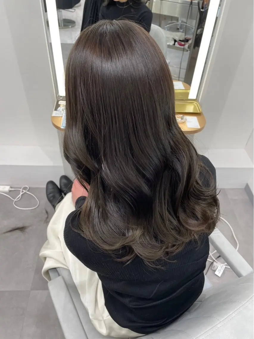 セミロング ヘアカラー 吉田 勇大のヘアスタイル