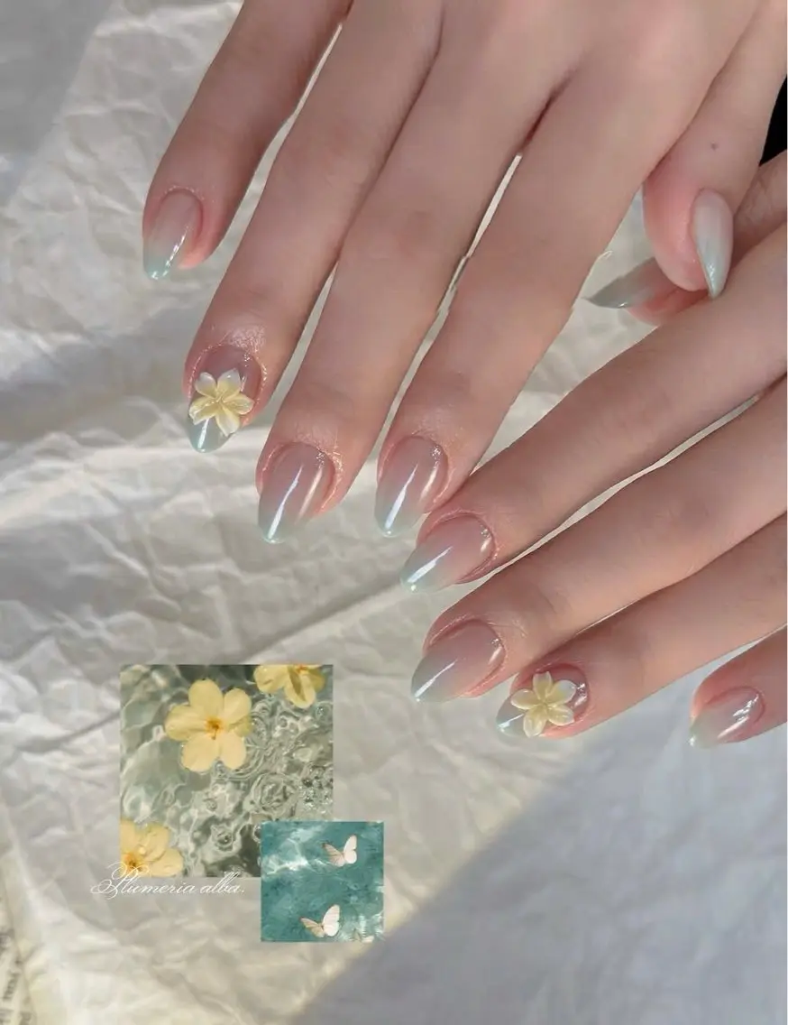 ネイル キラキラネイル マグネットネイル ぷっくりネイル 春ネイル ワンホンネイル ハンドネイル Candy Nailのネイルデザイン