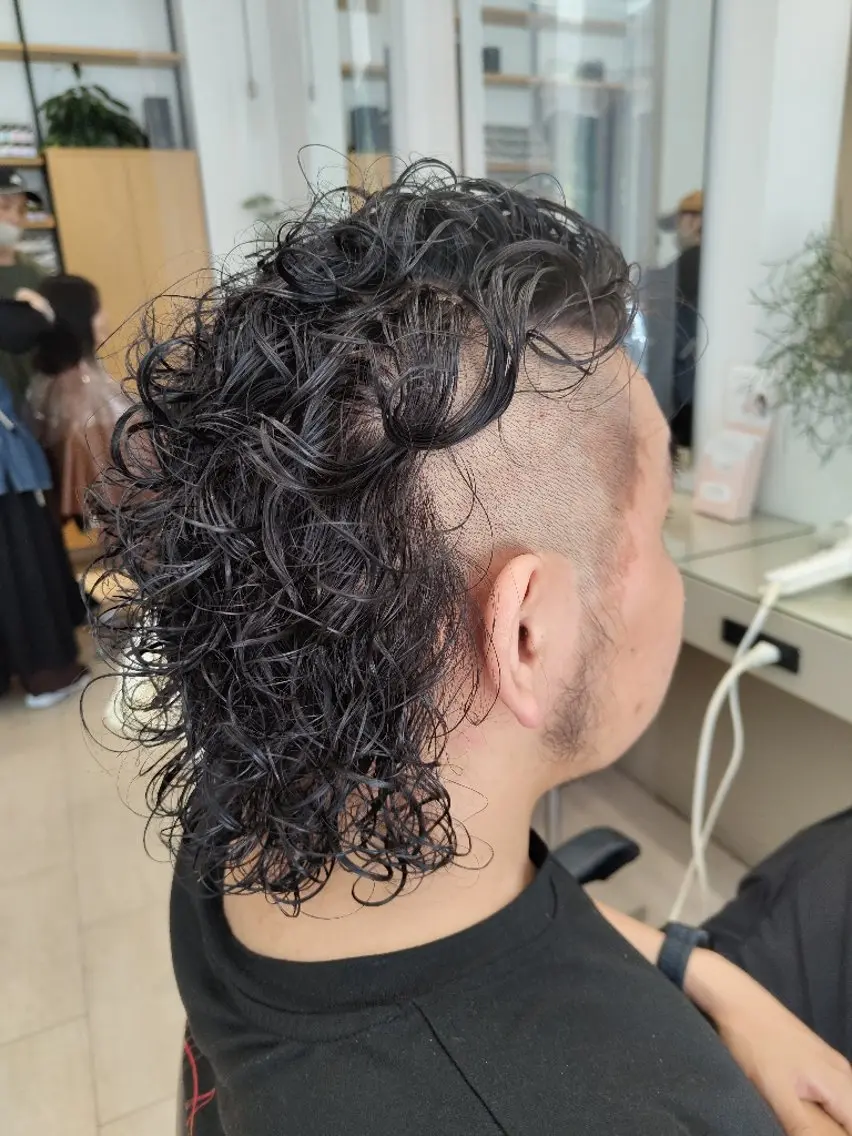 パーマ メンズ モヒカン メンズパーマ カット パーマ Fucai tomocoのヘアスタイル