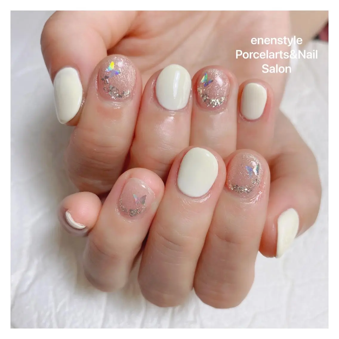 ショート ネイル ハンドネイル 🐾enen style 🐾のネイルデザイン