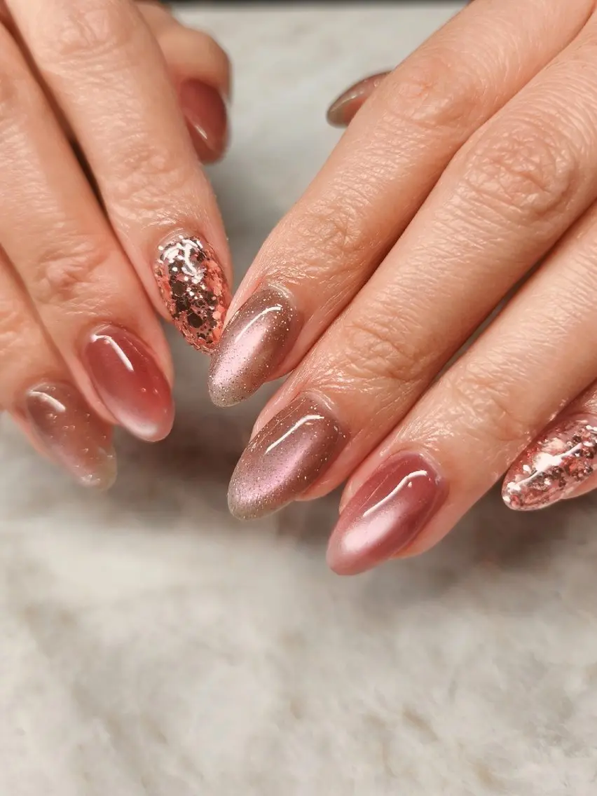 ネイル マグネットネイル ハンドネイル Hanano  nail  Lisaのネイルデザイン