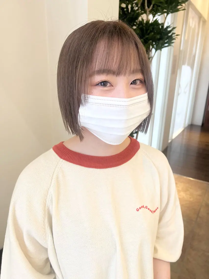 ショート カラー ブリーチ ケアブリーチ ハイトーンカラー ボブ 名古屋美容院 / keinaのヘアスタイル