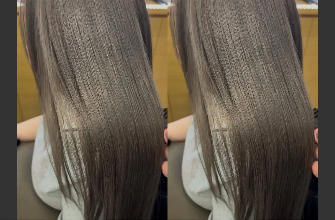 カラー ブリーチ グレージュ ヘアカラー 💘ハイトーン特化 PELE栄 OUYAのヘアスタイル