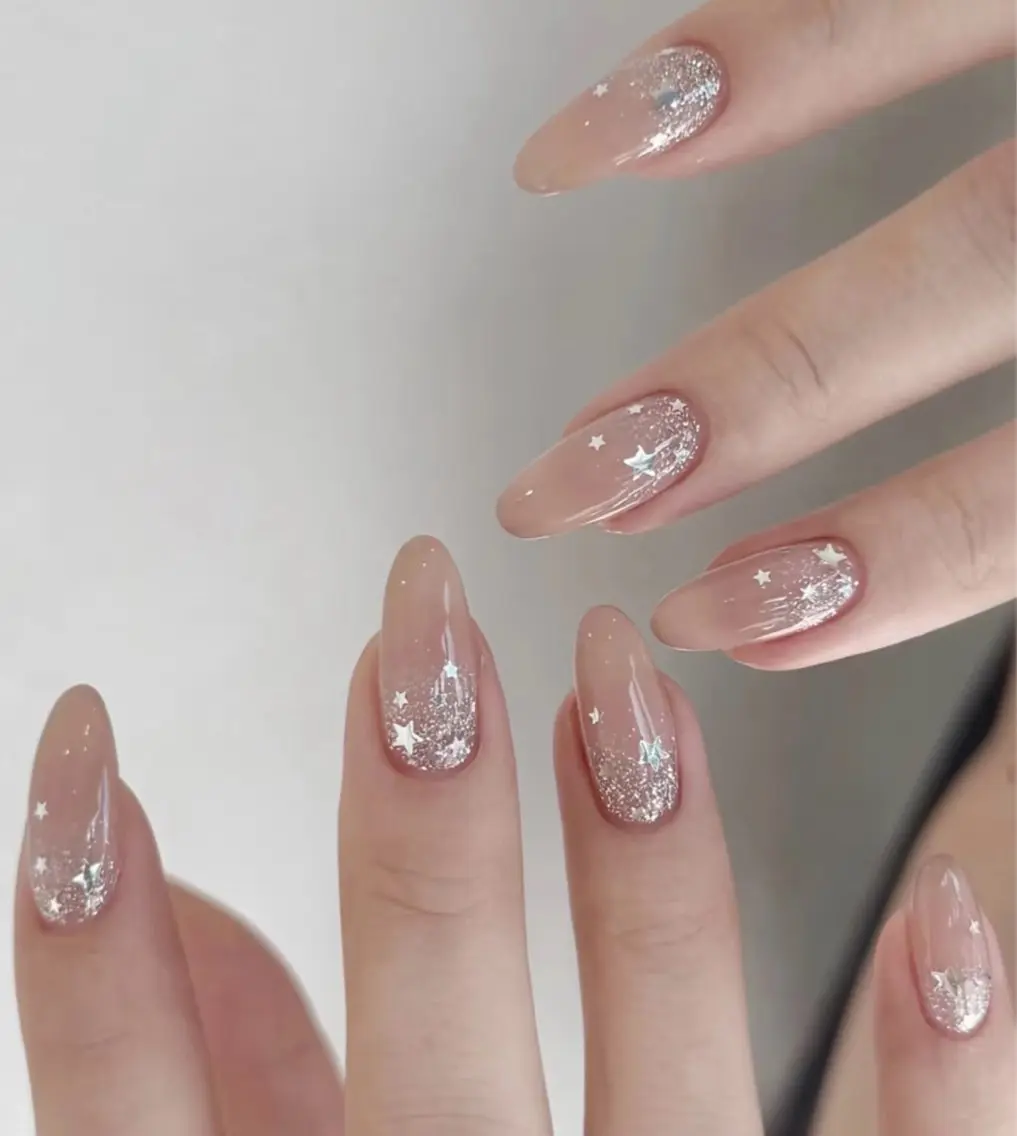 ネイル フットネイル フレンチネイル グラデーション 氷ネイル・うるうるネイル 韓国ネイル ハンドネイル Lynn_ Nailのネイルデザイン