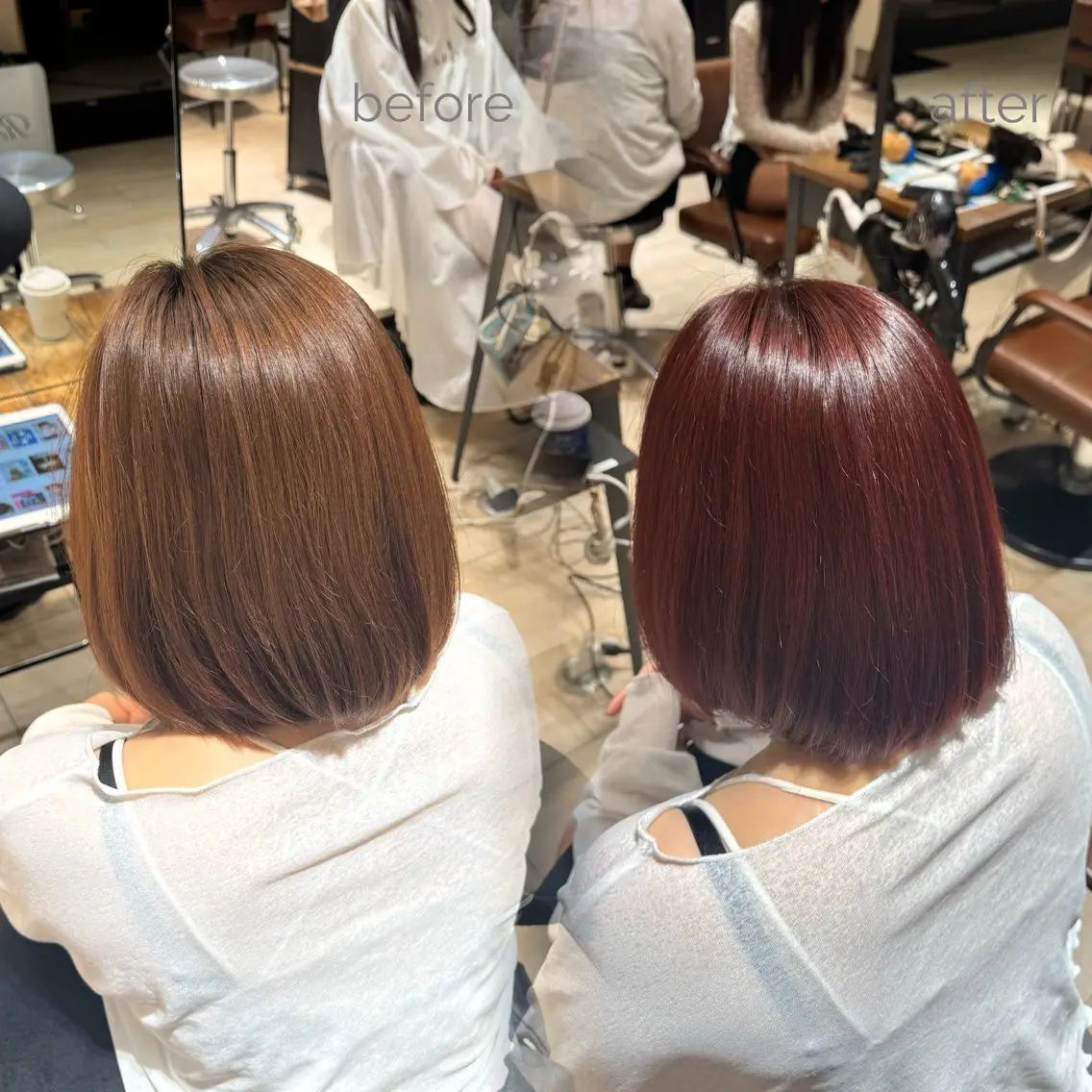 カラー ブリーチ ブリーチなしカラー モデル様 募集中💖祝迫華艶のヘアスタイル