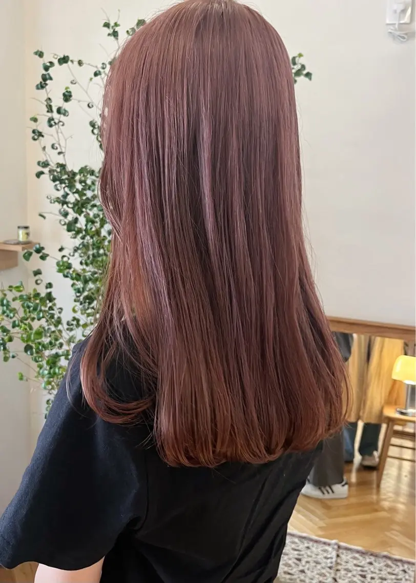 セミロング カラー ベージュカラー ブリーチ ブラウンカラー ダブルカラー ハイトーンカラー ヘアカラー 西山 紗耶香🪽 透明感カラー/ボブのヘアスタイル