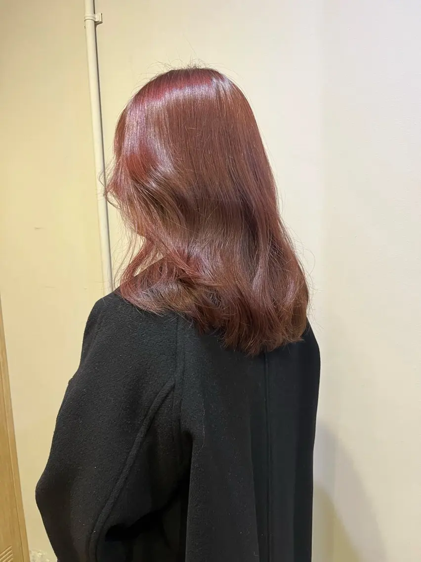 カラー ヘアカラー レイヤーカット🍏 オリーブ/ののかのヘアスタイル