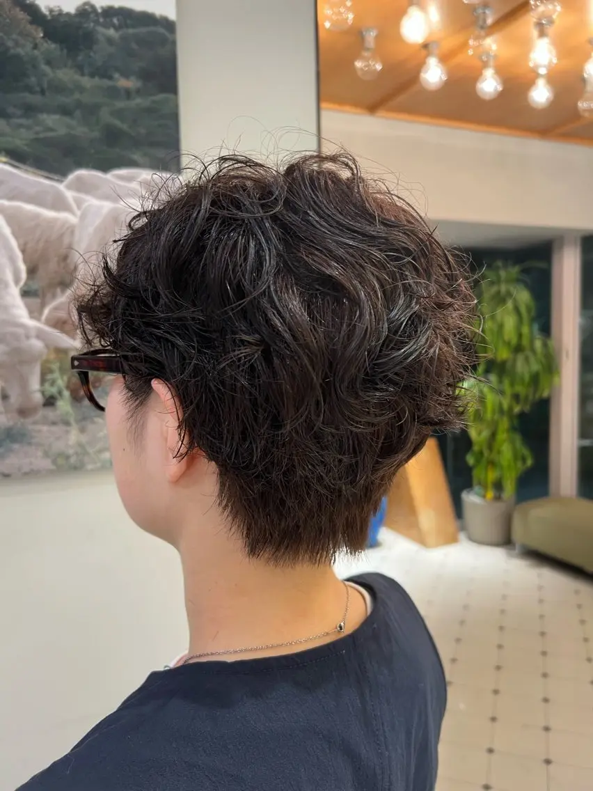ショート パーマ ショートヘア ﾕｳﾅ/ ショート・ボブ🐰のヘアスタイル