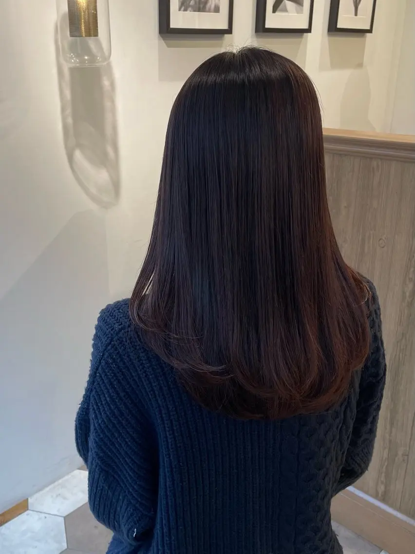 ロング カラー ブラウンカラー ピンクカラー ピンクブラウン カット ヘアカラー トリートメント 顔まわりcut🌿 Hinakoのヘアスタイル