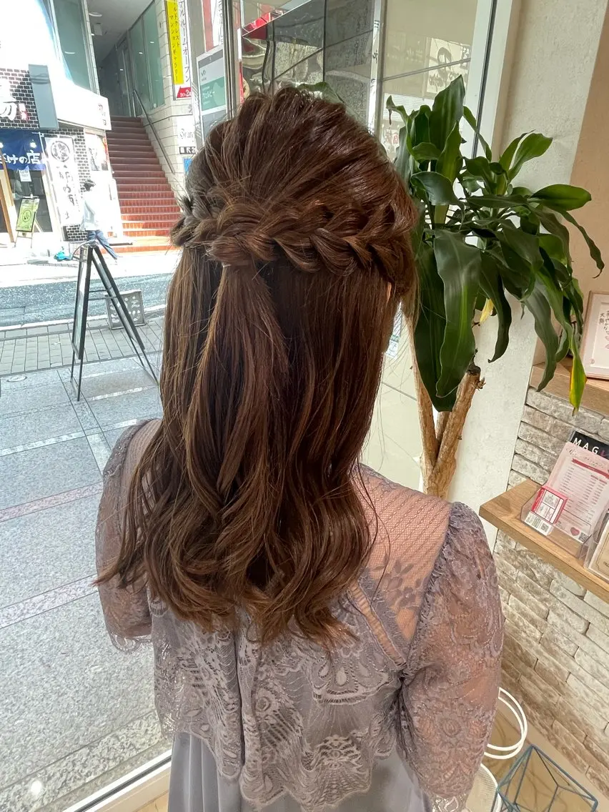 ロング ヘアセット レイヤー×ハイライト 🌷RINA🌷のヘアスタイル