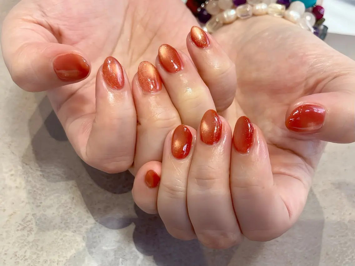 ネイル フラッシュネイル ジェルネイル マグネットネイル 持ち込み シンプルネイル em Nailのネイルデザイン