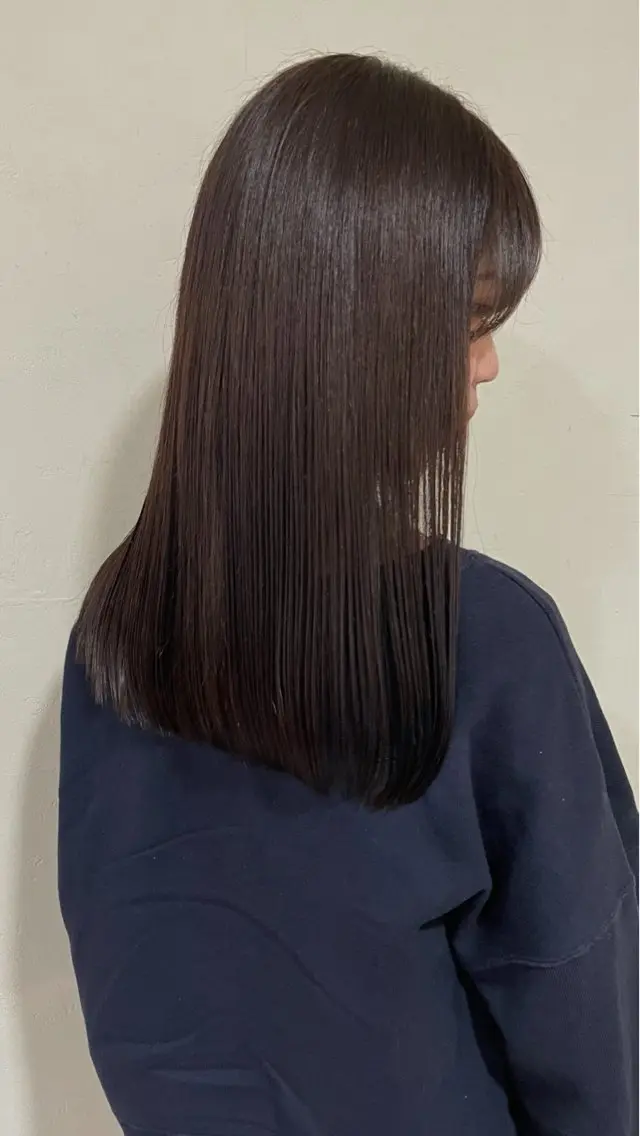 ロング カラー パーマ 透明感カラー 大阪/梅田すぐ /パーマ落とし専門店のヘアスタイル