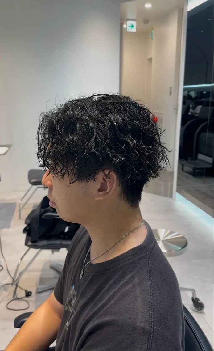 ショート パーマ メンズ 似合わせパーマ🔥 河浪 大智のヘアスタイル