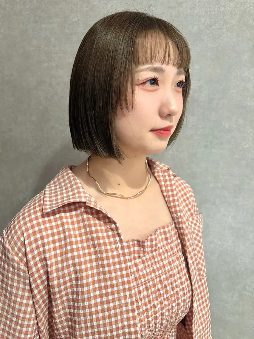 ショート ボブレイヤー ボブ レイヤーカット カット 🕊髪質改善 ストレート🕊まいのヘアスタイル