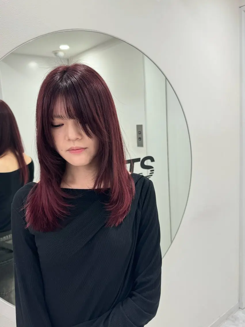 カラー 大人っぽ韓国🤍ブリ ーチ/mitsukiのヘアスタイル