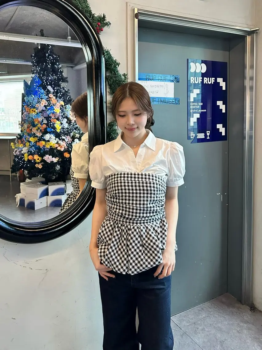 ミディアム 顔周りカット 髪質改善 韓国風ヘア レイヤーカット トリートメント カット ヘアカラー ブリーチなしW🎀 髪質改善/はのんのヘアスタイル