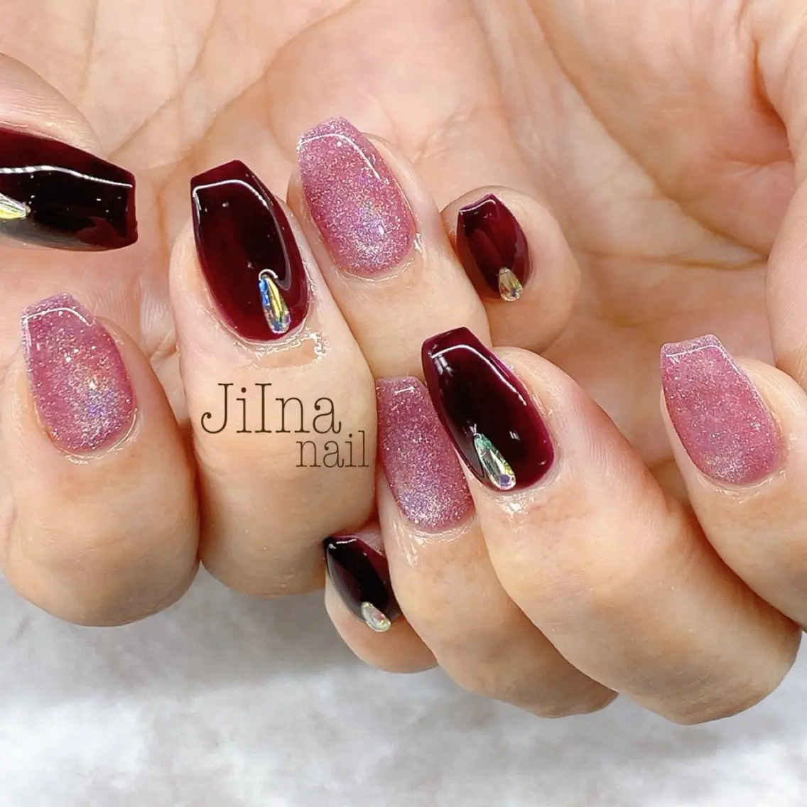 ネイル 持ち込み JiIna nailのネイルデザイン