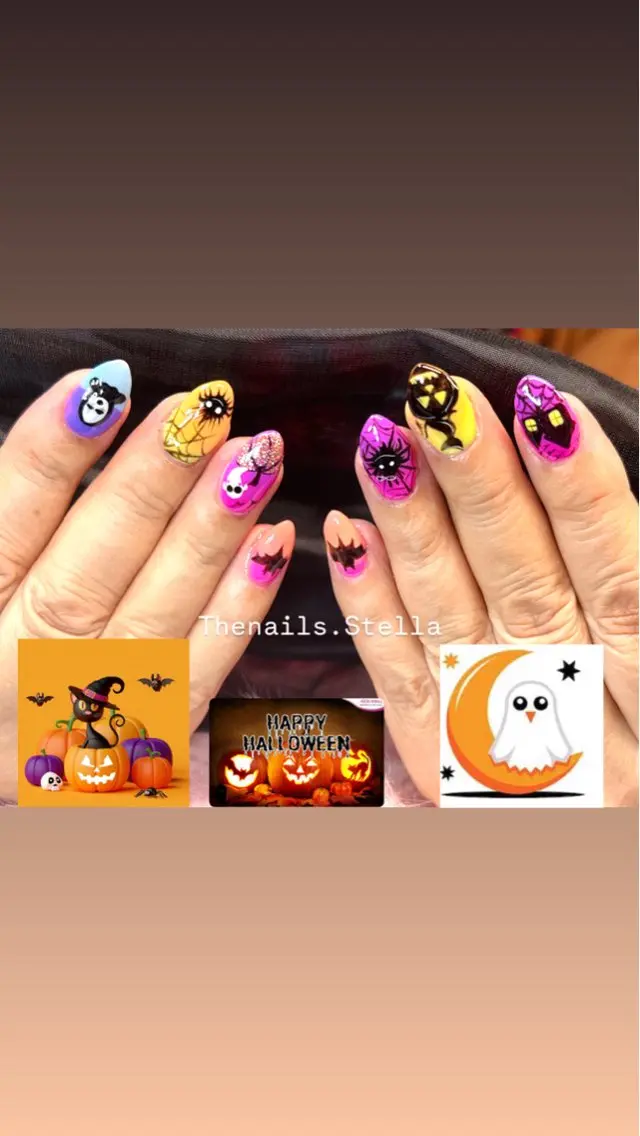 ネイル ハロウィン TheNails Stellaのネイルデザイン