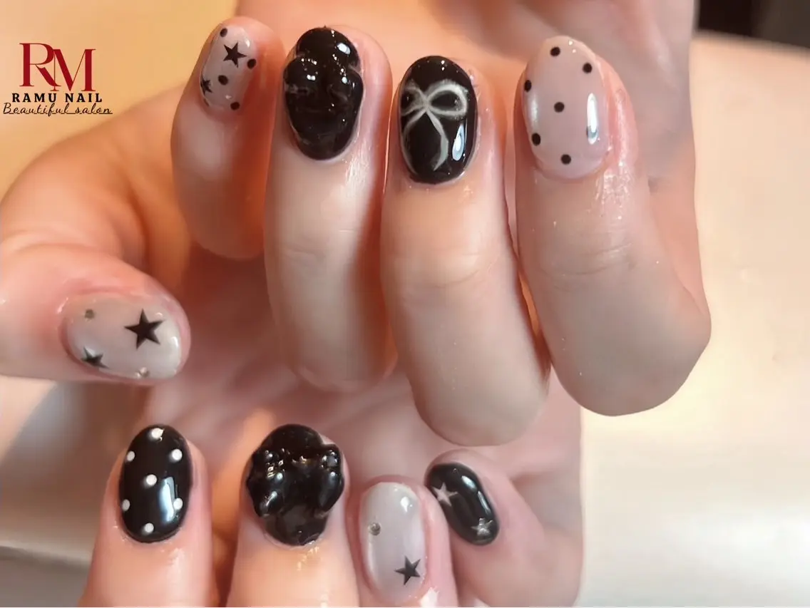 ネイル キラキラネイル マグネットネイル ミラーネイル ピンク 夏ネイル ハンドネイル RAMU Nail 恵比寿店のネイルデザイン