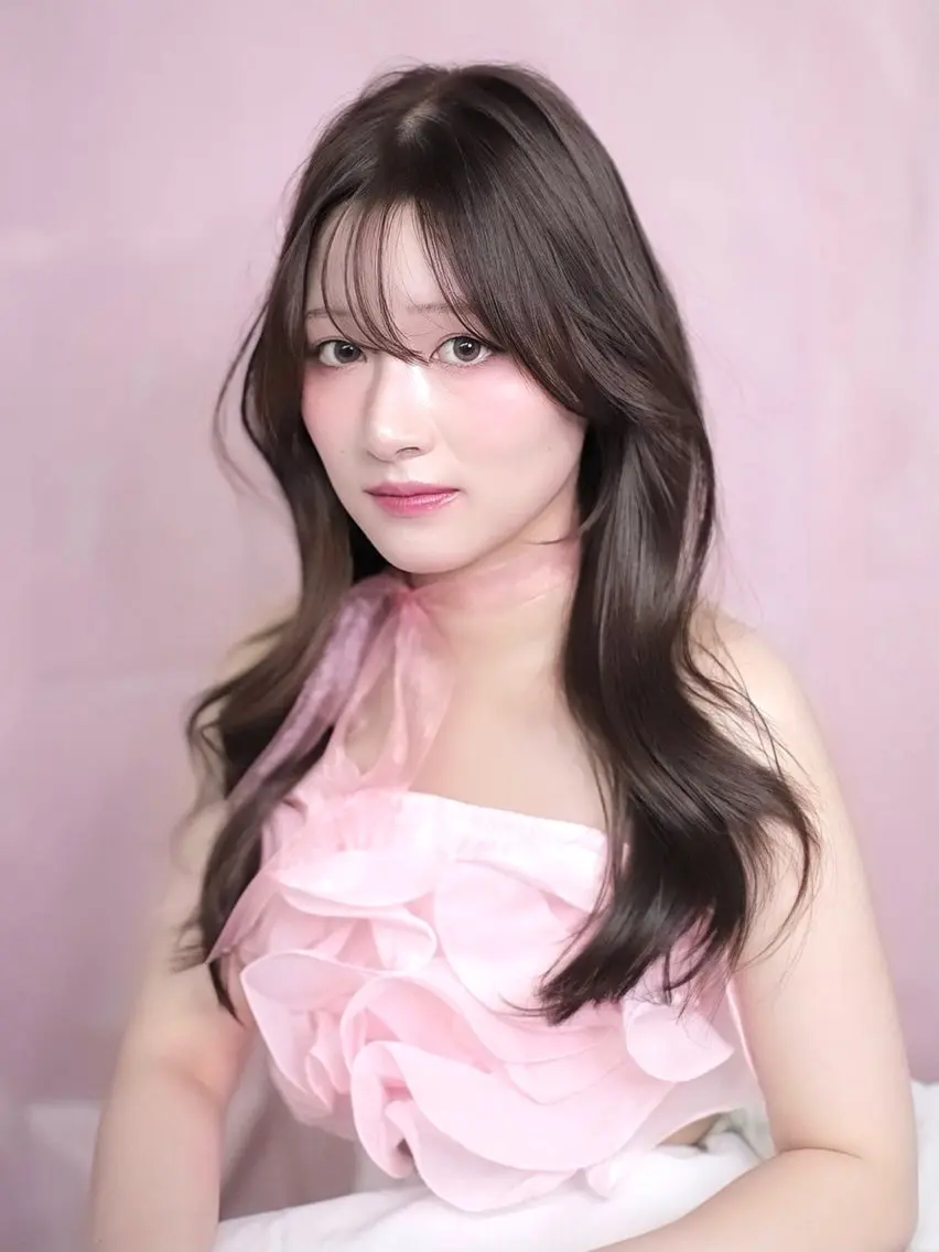 🇰🇷韓国レイヤーカットは+フルカラー🎨+ケラチントリートメント☪️の写真