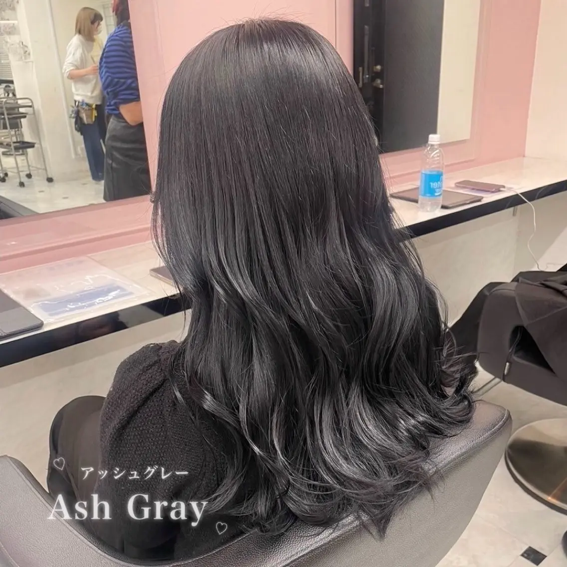 ロング カラー カット トリートメント ヘッドスパ ヘアセット 韓国風艶髪🎀 暖色カラー🤍のヘアスタイル