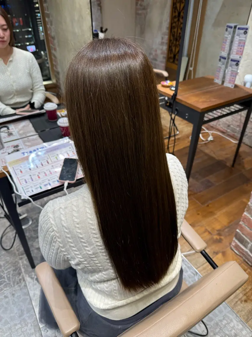 ロング 髪質改善 トリートメント 新宿/透明感カラー /髙橋寛太のヘアスタイル