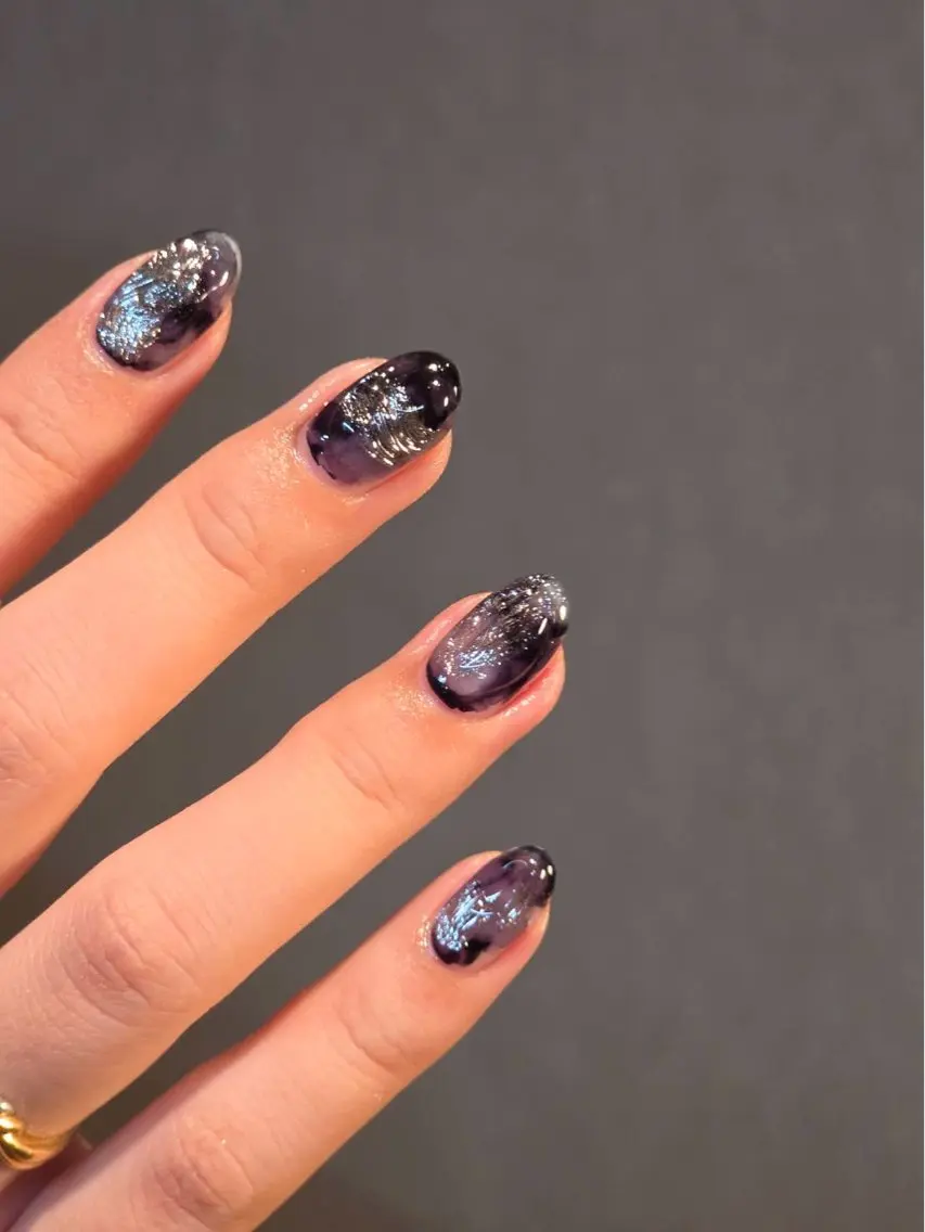 ネイル ジェルネイル マグネットネイル ニュアンスネイル パラジェル ワンホンネイル 撮影モデル DAON.NAIL /ダオンネイルのネイルデザイン
