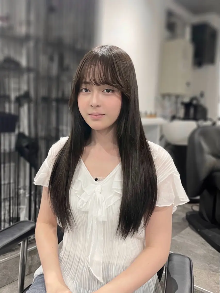 ロング カラー ブリーチ 透明感カラー ブリーチなしカラー トリートメント ヘアカラー トリートメント 6月NEWopen/ MINAMI🩶のヘアスタイル