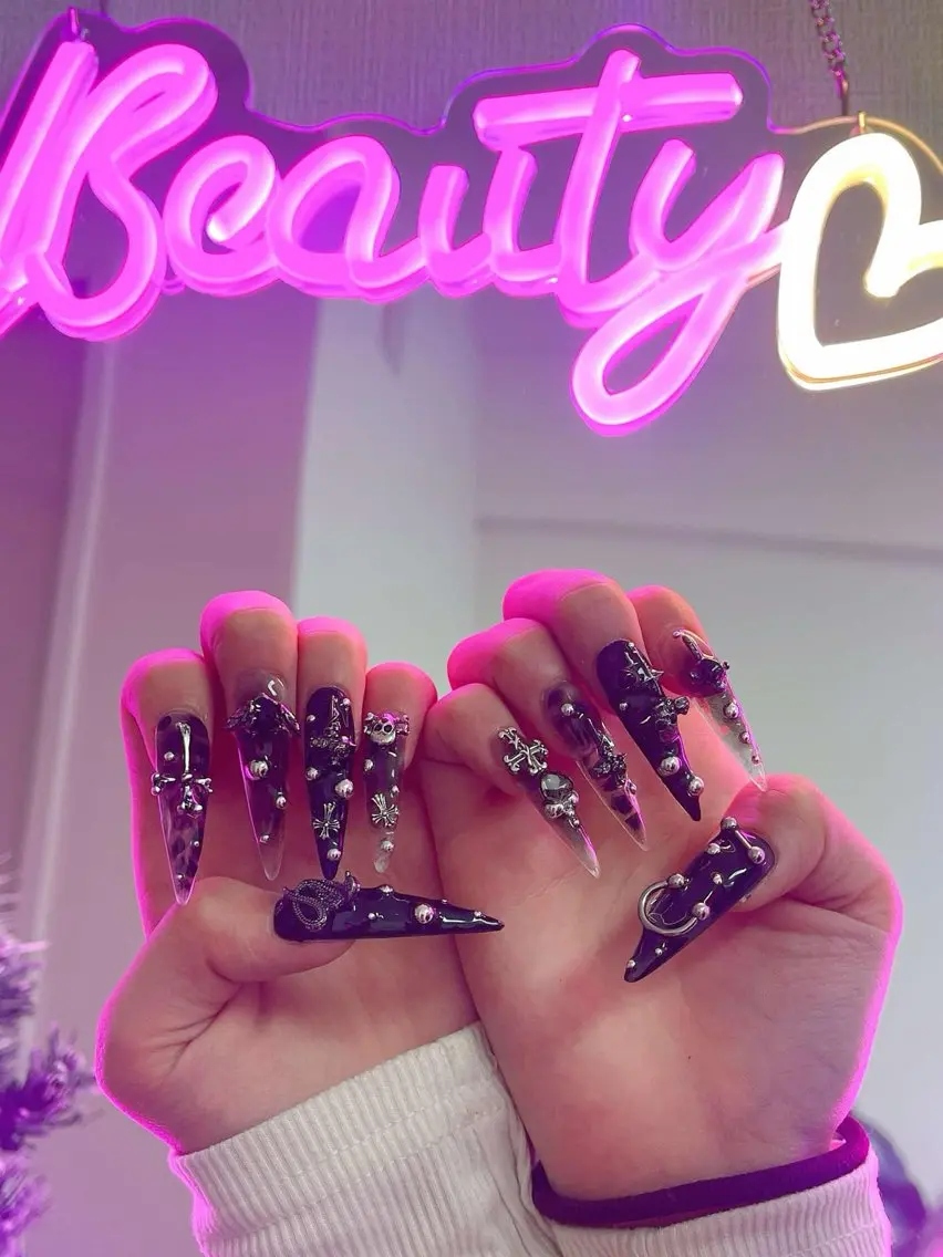 ネイル 成人式 ジェルネイル ネイルチップ ハンドネイル MoMoA Nail ネイル長さ出し専門店のネイルデザイン