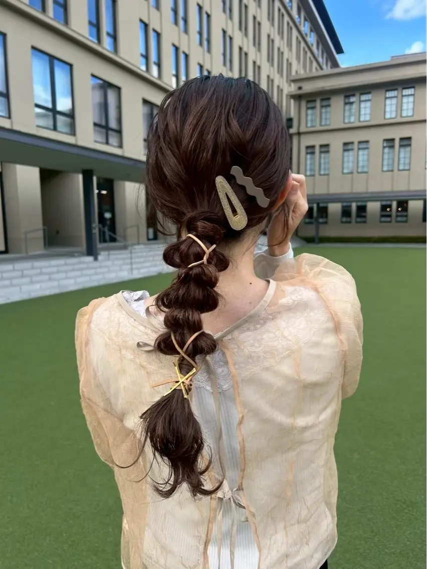 ヘアアレンジ ヘアセット Mila Chisaのヘアスタイル